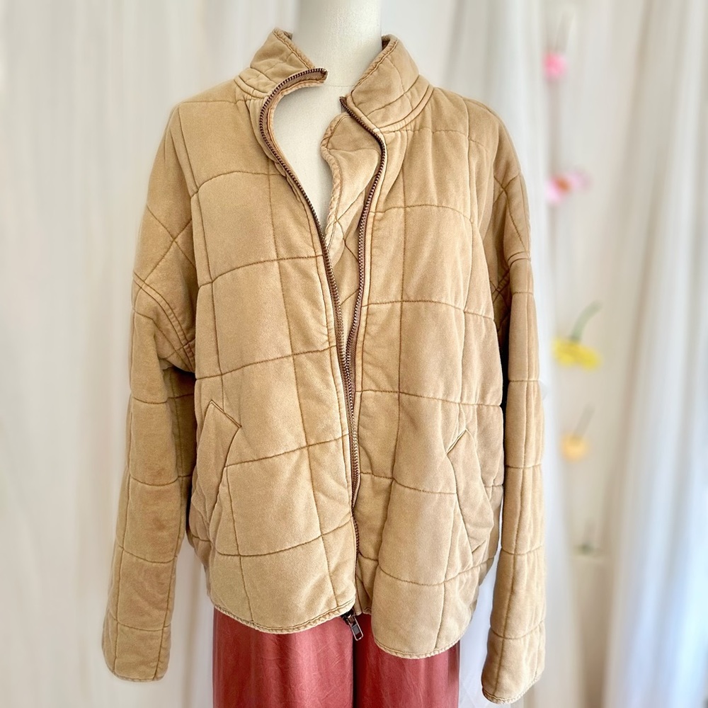 Come Together Quilted Aviator Jacket, M / L